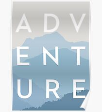 ABENTEUER - Blue Mountain Range Poster