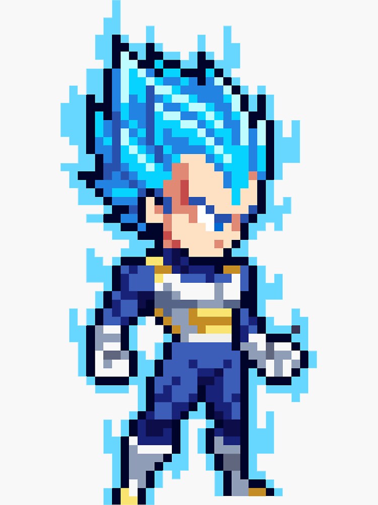 Broly Super Saiyan 5 HQ Pixel Edition Sticker for Sale by adventfan