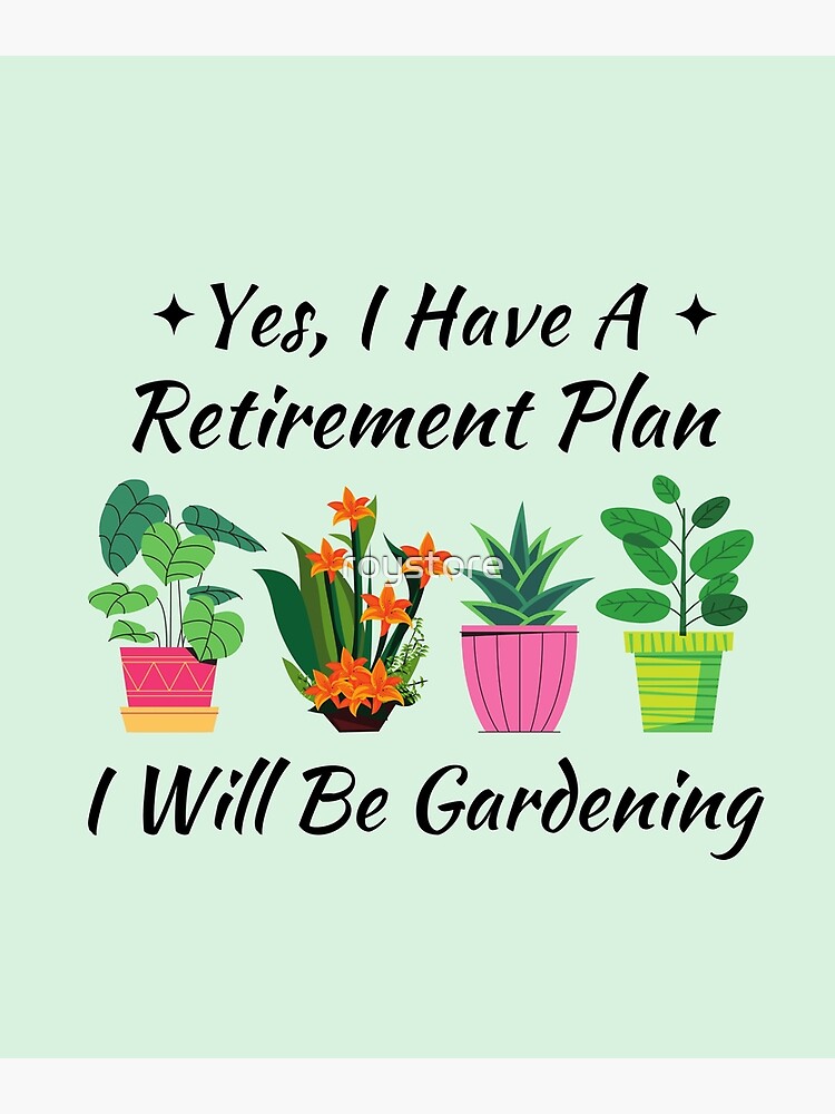  Retirement Great Retired Gardener Garden Gardening Plant Long  Sleeve T-Shirt : Clothing, Shoes & Jewelry