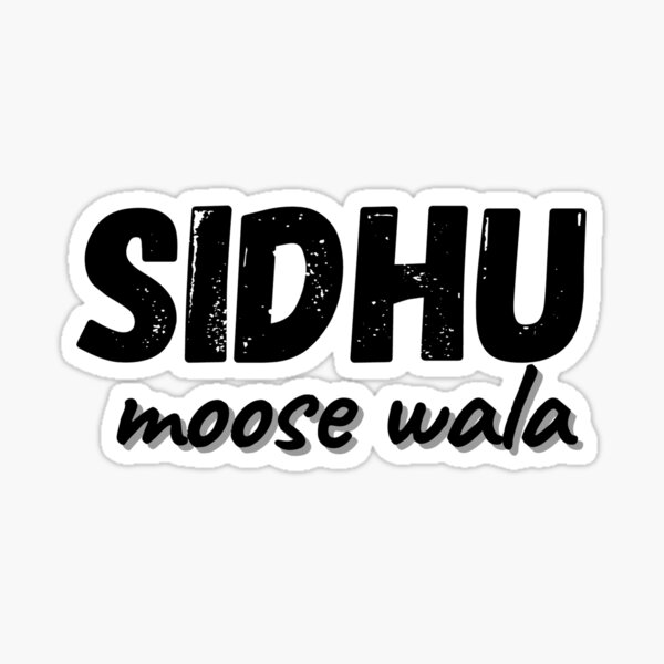 Amazon.com - Sidhu Moosewala Sticker 5.83''X8.27'' White