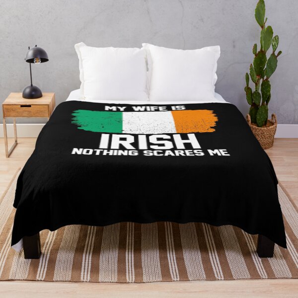 Item preview, My Wife is Irish Nothing Scares Me designed and sold by FanaticTee.