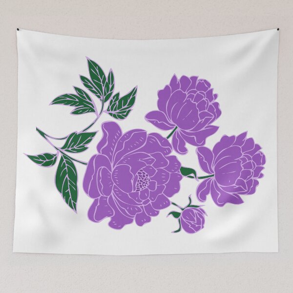 Item preview, Purple Peonies designed and sold by HeadRubble.