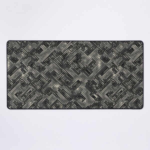 Item preview, Gray Camouflage Digital Lines Camo Patterns in Grey Shades and Black designed and sold by ShopieHome.