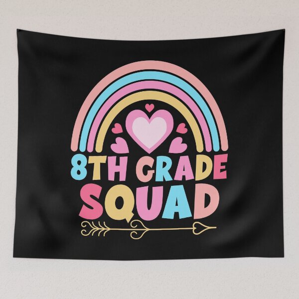 Item preview, 8th Grade Squad Cute Rainbow Teacher Student Team Back To School T-shirt  designed and sold by KGN  CREATIVITY.