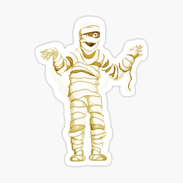 Sticker decal ancient egypt archaeology egyptian mummy funny kid black 