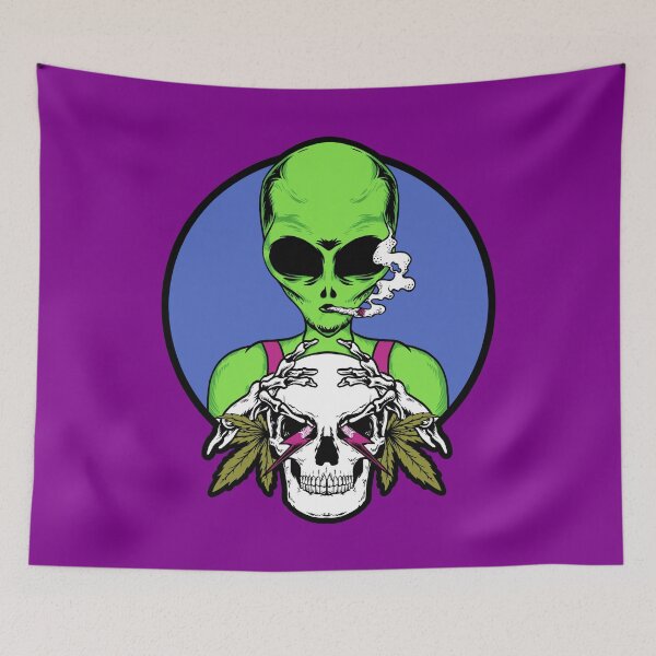 Item preview, Extraterrestrial Stoner designed and sold by CabbageNClouds.