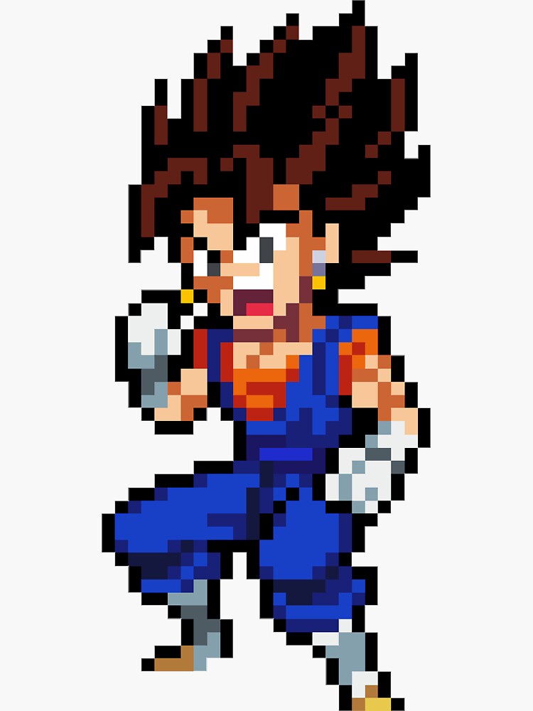 Broly Super Saiyan 5 HQ Pixel Edition Sticker for Sale by adventfan