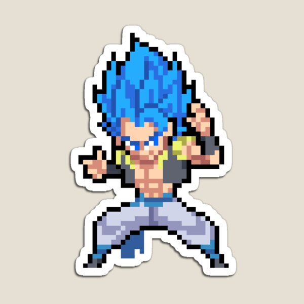 Item preview, Gogeta Super Saiyan Blue HQ Pixel Edition designed and sold by adventfan.