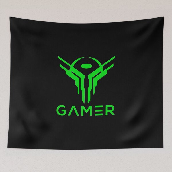 Item preview, Gamer Green Logo designed and sold by anjanaartz.