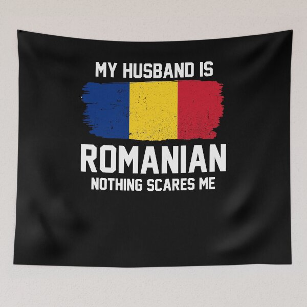 Item preview, My Husband is Romanian Nothing Scares Me designed and sold by FanaticTee.