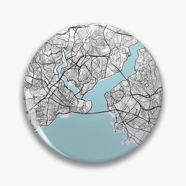 Item preview, Istanbul City Map of Turkey - Circle designed and sold by deMAP.