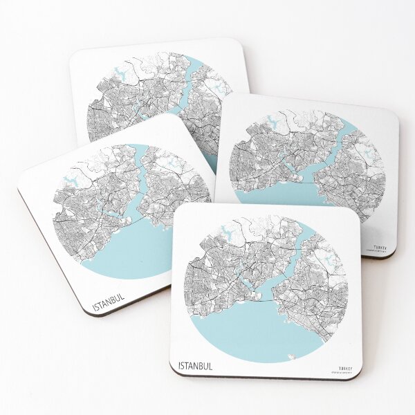 Item preview, Istanbul City Map of Turkey - Circle designed and sold by deMAP.
