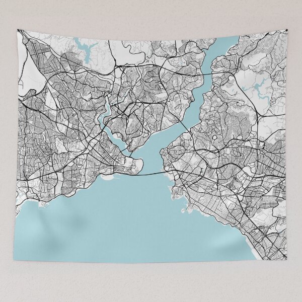 Item preview, Istanbul City Map of Turkey - Circle designed and sold by deMAP.