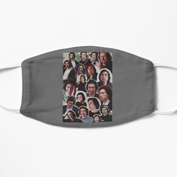 Adam Driver as Charlie Barber Collage Edit Classic Art Flat Mask