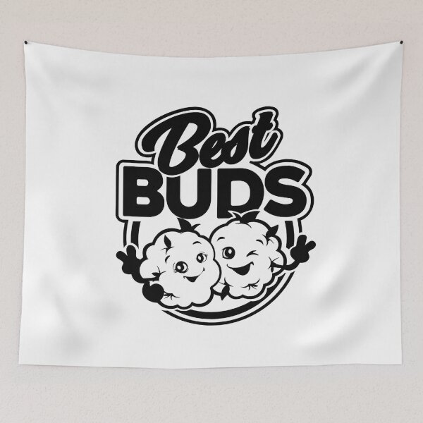 Item preview, Best Buds B/W designed and sold by CabbageNClouds.