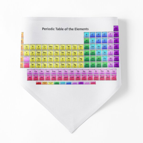 #Mendeleev's #Periodic #Table of the #Elements Pet Bandana