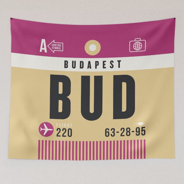 Item preview, Luggage Tag A - BUD Budapest Hungary designed and sold by VoodooCircus.