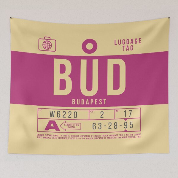 Item preview, Luggage Tag B - BUD Budapest Hungary designed and sold by VoodooCircus.