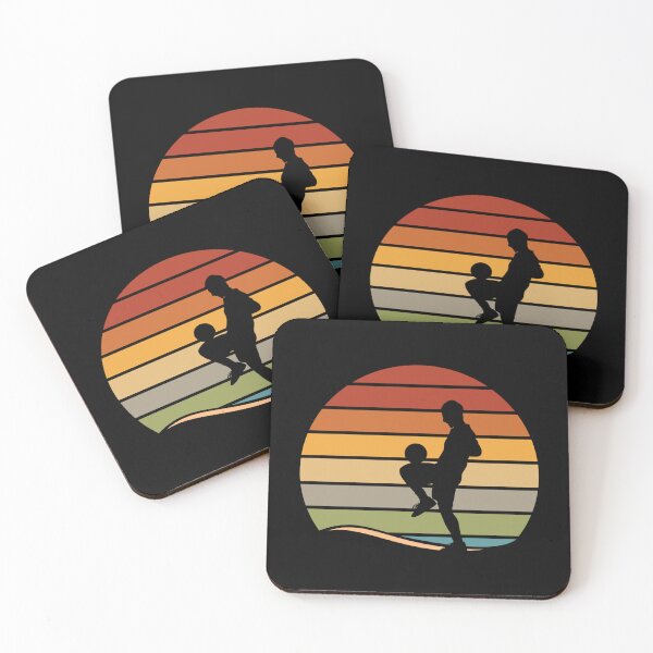 Item preview, Retro Vintage Soccer Player Sunset Graphic Sticker designed and sold by veronicaab.