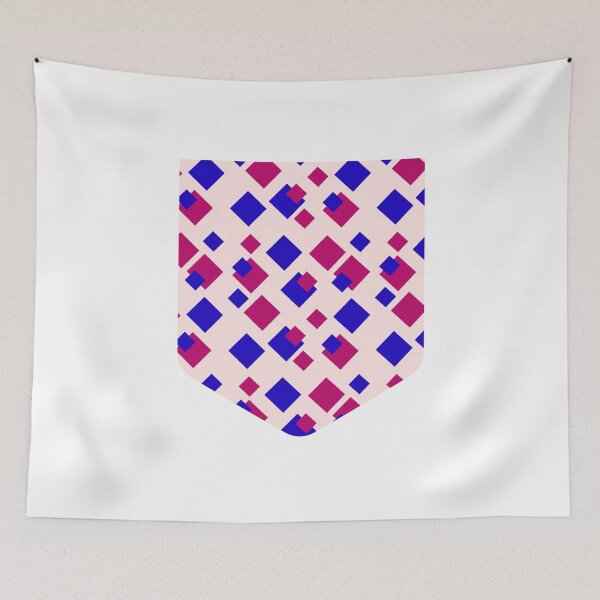 Item preview, Pink Blue Pocket Print designed and sold by edwinvisuals.