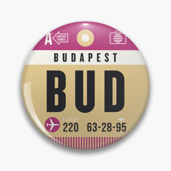 Artikelvorschau, Luggage Tag A - BUD Budapest Hungary entworfen und verkauft von VoodooCircus.
