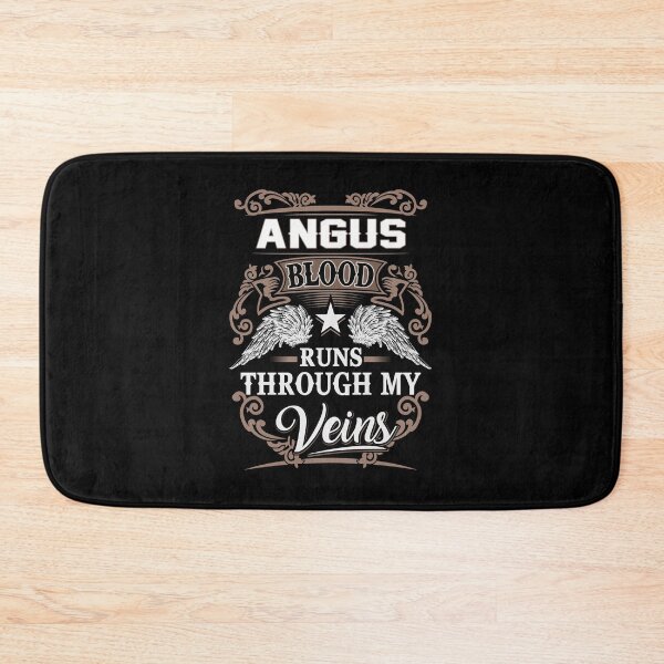 Artikelvorschau, Angus Name T Shirt - Angus Blood Runs Through My Veins Gift Item Tee entworfen und verkauft von rolandchel.