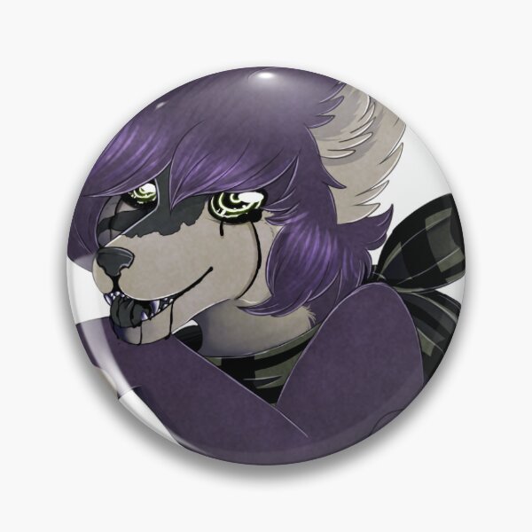 Item preview, Smirking purple wolf with running eyes designed and sold by Kristoffersson.