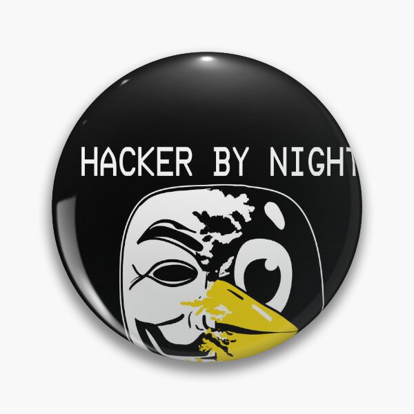 Item preview, Hacker By Night - Cyber Security By Day Linux Penguin designed and sold by Cedinho.