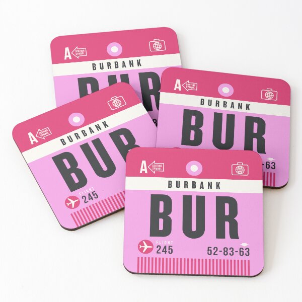 Item preview, Luggage Tag A - BUR Burbank California USA designed and sold by VoodooCircus.