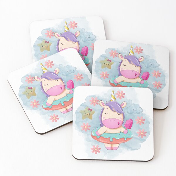 Item preview, Cute Unicorn Eating Ice Cream designed and sold by Akimatax ✯✯✯✯✯.
