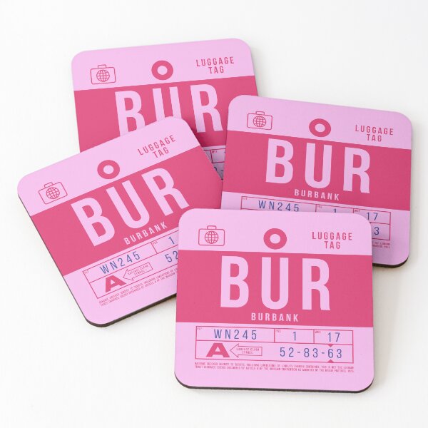 Item preview, Luggage Tag B - BUR Burbank California USA designed and sold by VoodooCircus.
