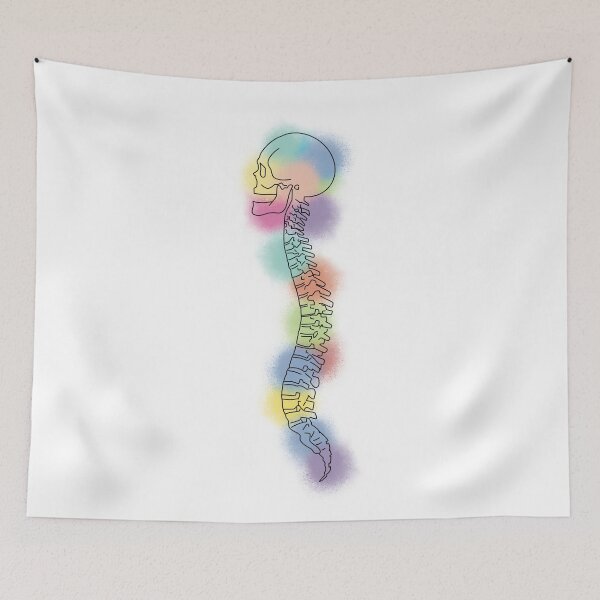 Item preview, Rainbow skeleton skull designed and sold by Drevych-shop.