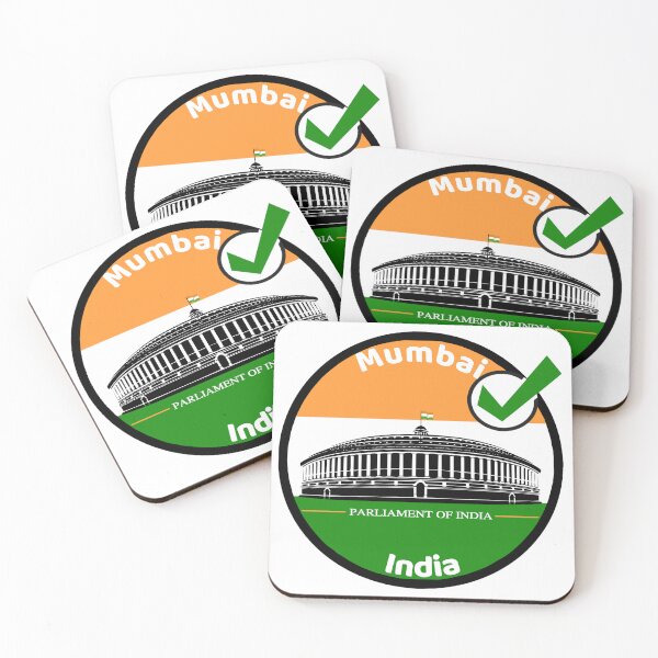 Artikelvorschau,  India Mumbai landmark parliament of india flag entworfen und verkauft von WhereIsTravis.