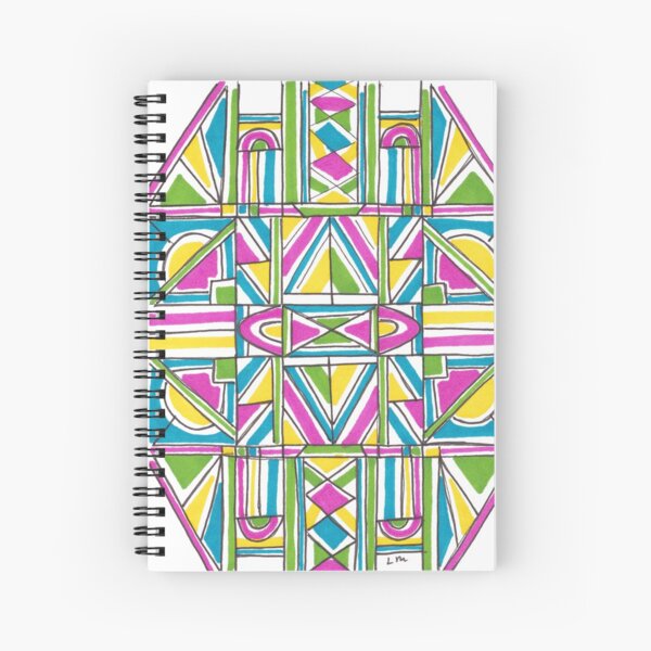 Geometric Pattern Spiral Notebook