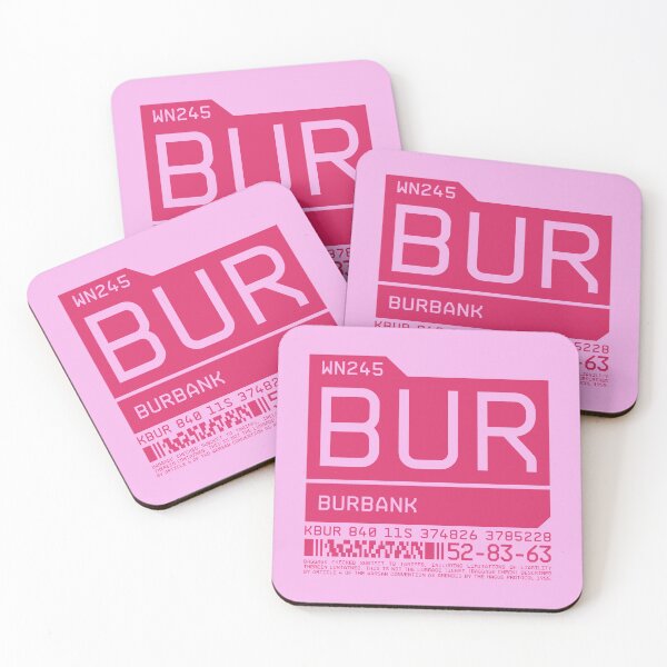 Item preview, Luggage Tag C - BUR Burbank California USA designed and sold by VoodooCircus.
