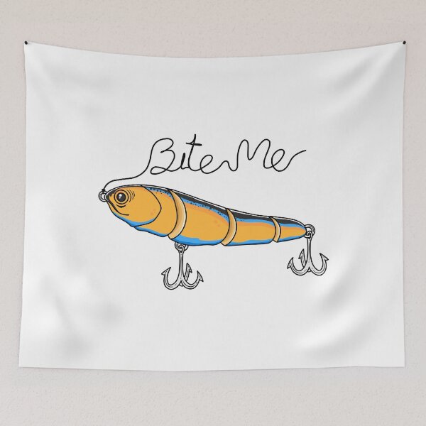Artikelvorschau, Bite Me Fishing Lure entworfen und verkauft von ethnicdrawing.