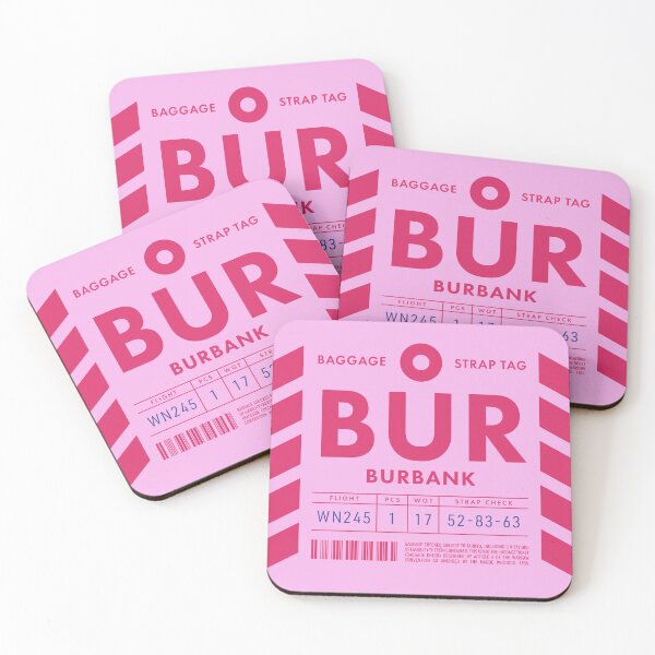 Item preview, Luggage Tag D - BUR Burbank California USA designed and sold by VoodooCircus.