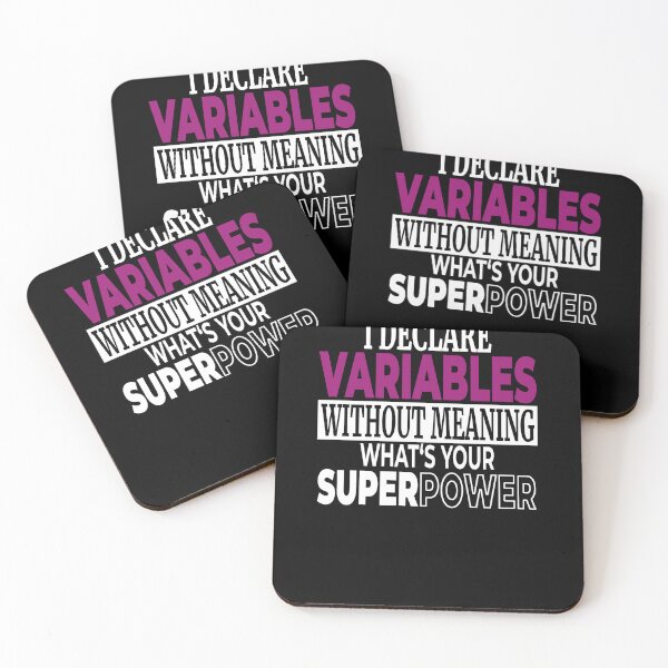 Item preview, Programmer humor variables without meaning my superpower designed and sold by Cedinho.