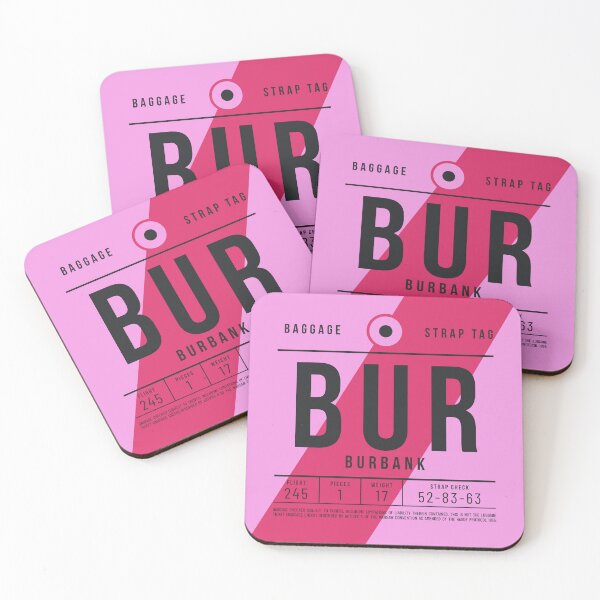 Item preview, Luggage Tag E - BUR Burbank California USA designed and sold by VoodooCircus.