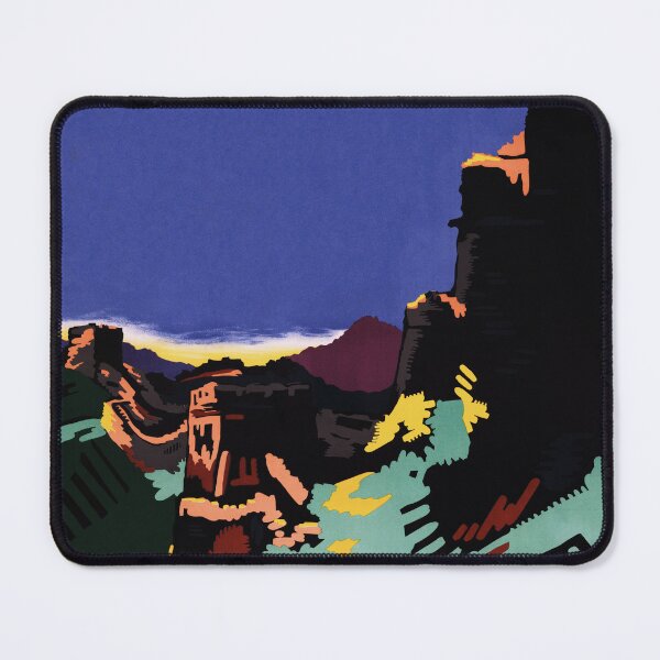 Item preview, Visit Great Wall of China 1937 Vintage Travel Poster designed and sold by retroposters.