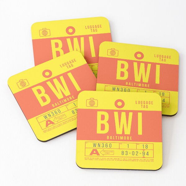 Item preview, Luggage Tag B - BWI Baltimore USA designed and sold by VoodooCircus.