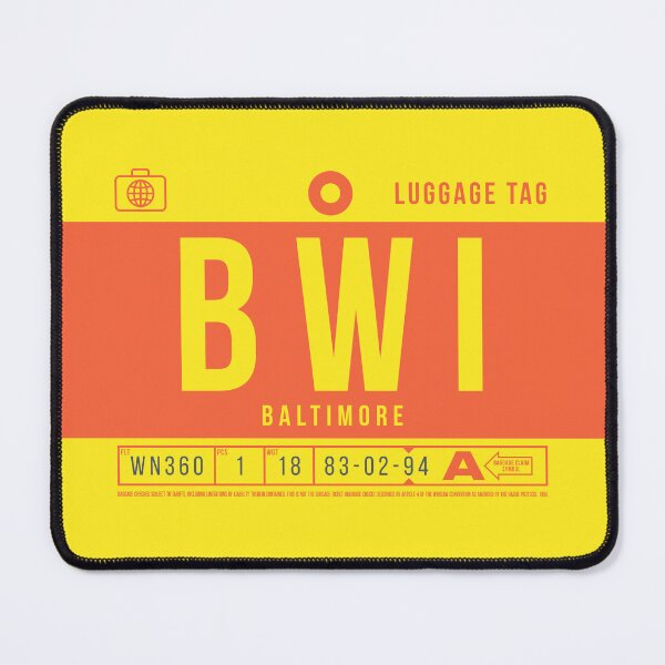 Item preview, Luggage Tag B - BWI Baltimore USA designed and sold by VoodooCircus.