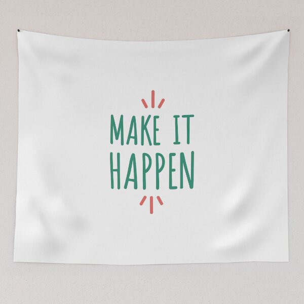Item preview, Make it happen motivational sticker designed and sold by spsahu.