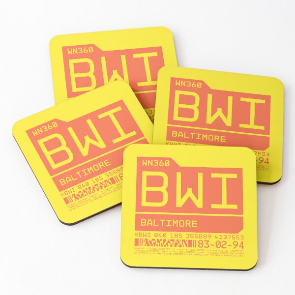 Item preview, Luggage Tag C - BWI Baltimore USA designed and sold by VoodooCircus.