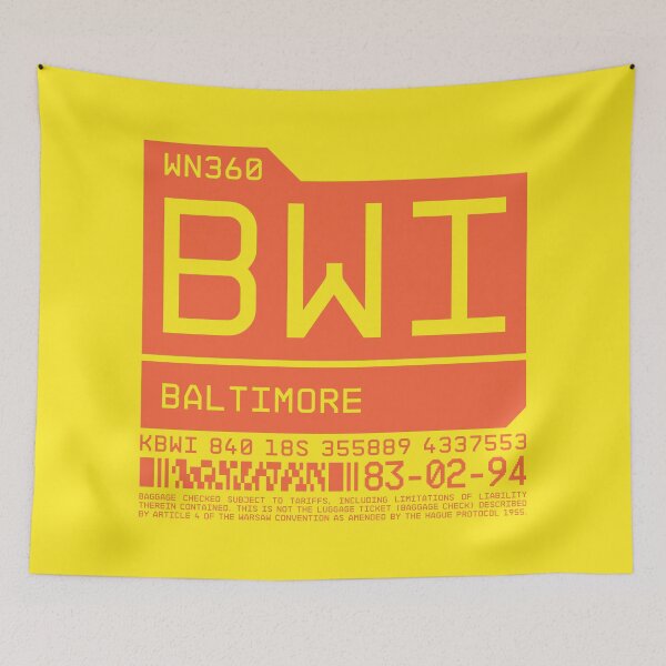 Item preview, Luggage Tag C - BWI Baltimore USA designed and sold by VoodooCircus.