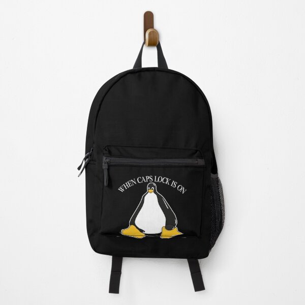 Item preview, Caps lock Linux penguin IT nerd humor for computer geek designed and sold by Cedinho.