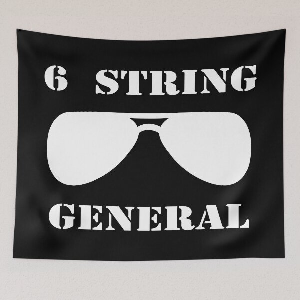 Item preview, 6 String General (White Text) designed and sold by Airwear 6.0.