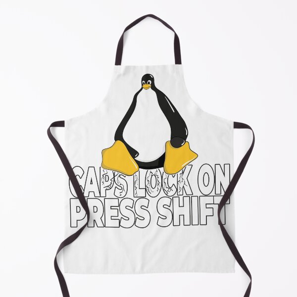 Item preview, Large Heavy Linux Penguin Caps Lock On Press Shift designed and sold by Cedinho.
