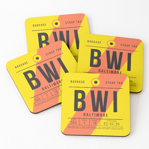 Item preview, Luggage Tag E - BWI Baltimore USA designed and sold by VoodooCircus.