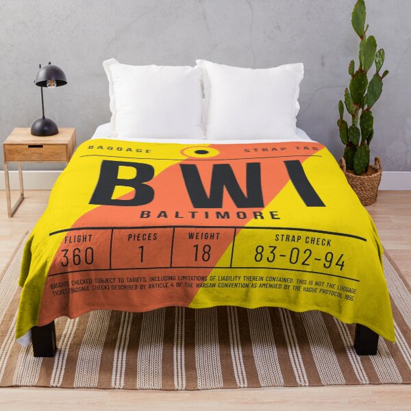 Item preview, Luggage Tag E - BWI Baltimore USA designed and sold by VoodooCircus.